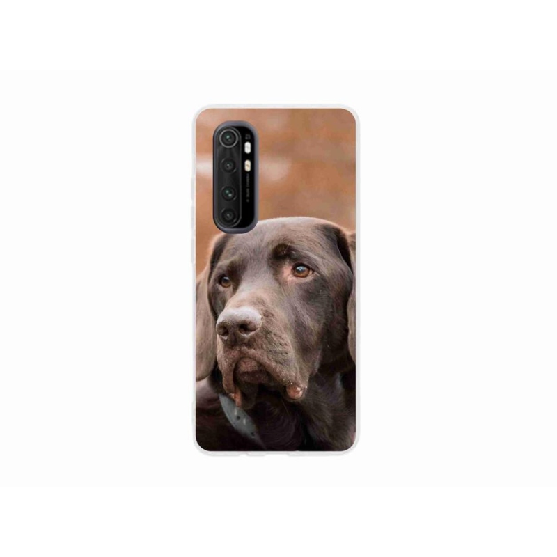 Zselés tok mmCase a Xiaomi Mi Note 10 Lite készülékhez - barna labrador