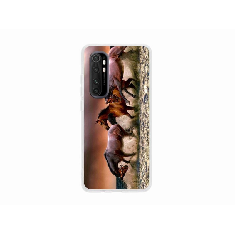 Gél tok mmCase a Xiaomi Mi Note 10 Lite készülékhez - lovak 1