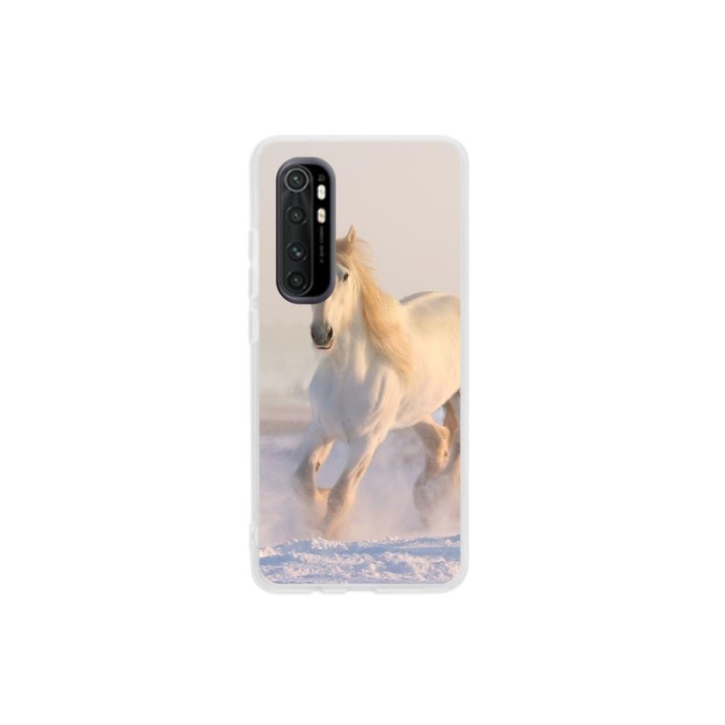 Gél tok mmCase a Xiaomi Mi Note 10 Lite készülékhez - ló a hóban