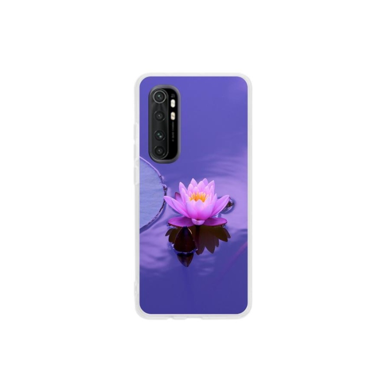 Gél tok mmCase a Xiaomi Mi Note 10 Lite készülékhez - virág a felületen