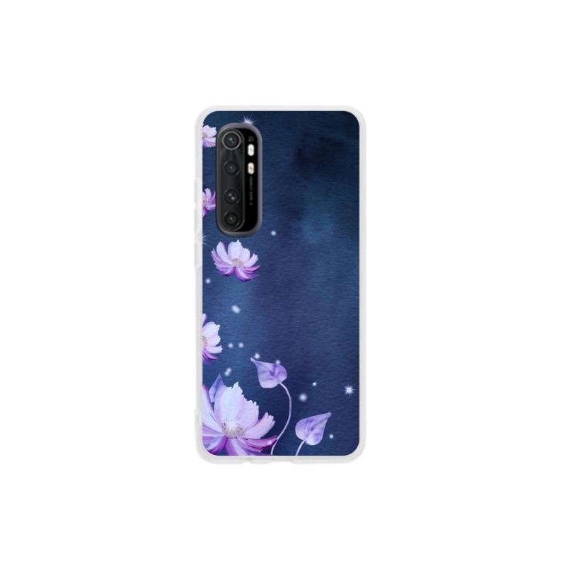 Gél tok mmCase a Xiaomi Mi Note 10 Lite készülékhez - hulló virágok
