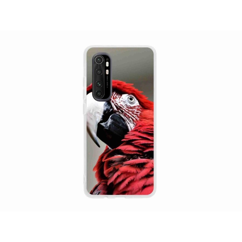 Gél tok mmCase a Xiaomi Mi Note 10 Lite készülékhez - papagáj ara piros