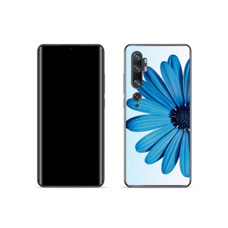 Gél tok mmCase a Xiaomi Mi Note 10 készülékhez - kék margaréta