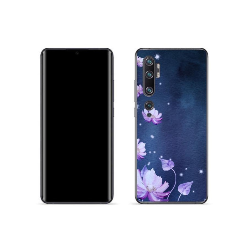 Gél tok mmCase a Xiaomi Mi Note 10 készülékhez - hulló virágok