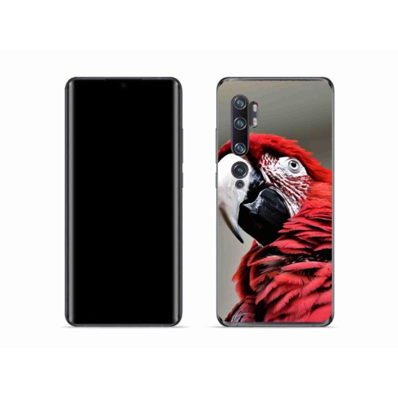 Gél tok mmCase a Xiaomi Mi Note 10 készülékhez - papagáj ara piros