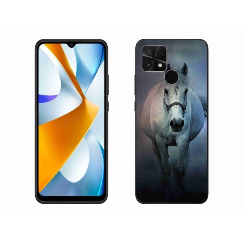 Gél tok mmCase a Xiaomi Poco C40-hez - futó fehér ló