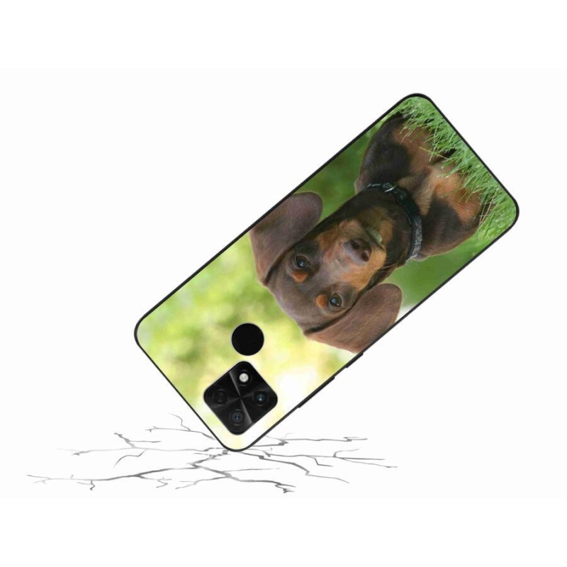 Gél tok mmCase a Xiaomi Poco C40 készülékhez - barna tacskó