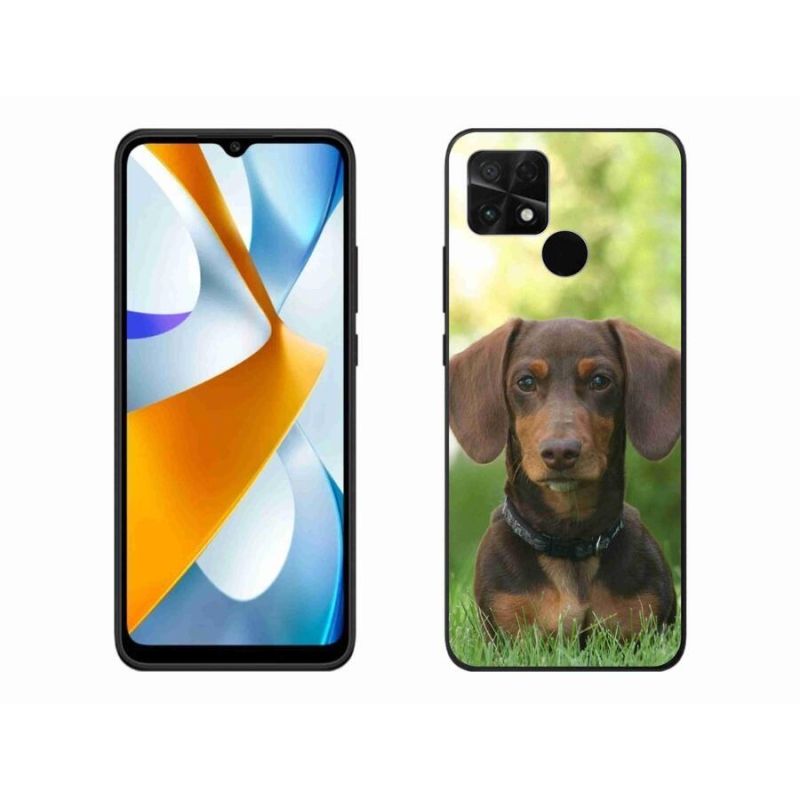 Gél tok mmCase a Xiaomi Poco C40 készülékhez - barna tacskó