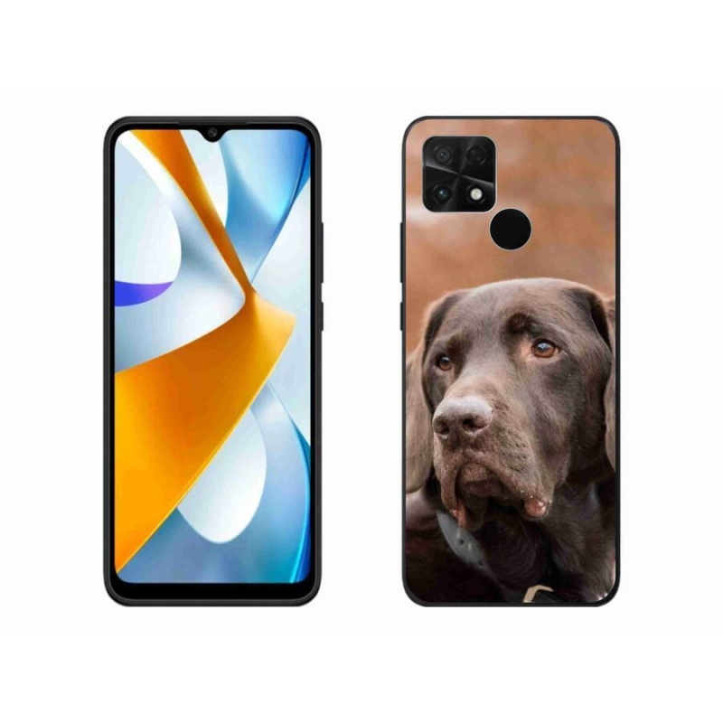 Gél tok mmCase a Xiaomi Poco C40 készülékhez - barna labrador