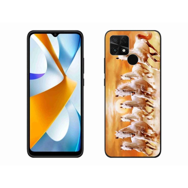Gél tok mmCase a Xiaomi Poco C40 készülékhez - lovak 2