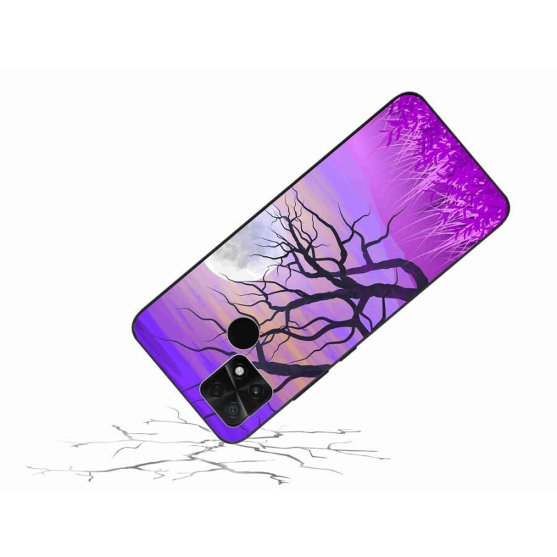 Gél tok mmCase a Xiaomi Poco C40-hez - rajzfilmes kidőlt fa