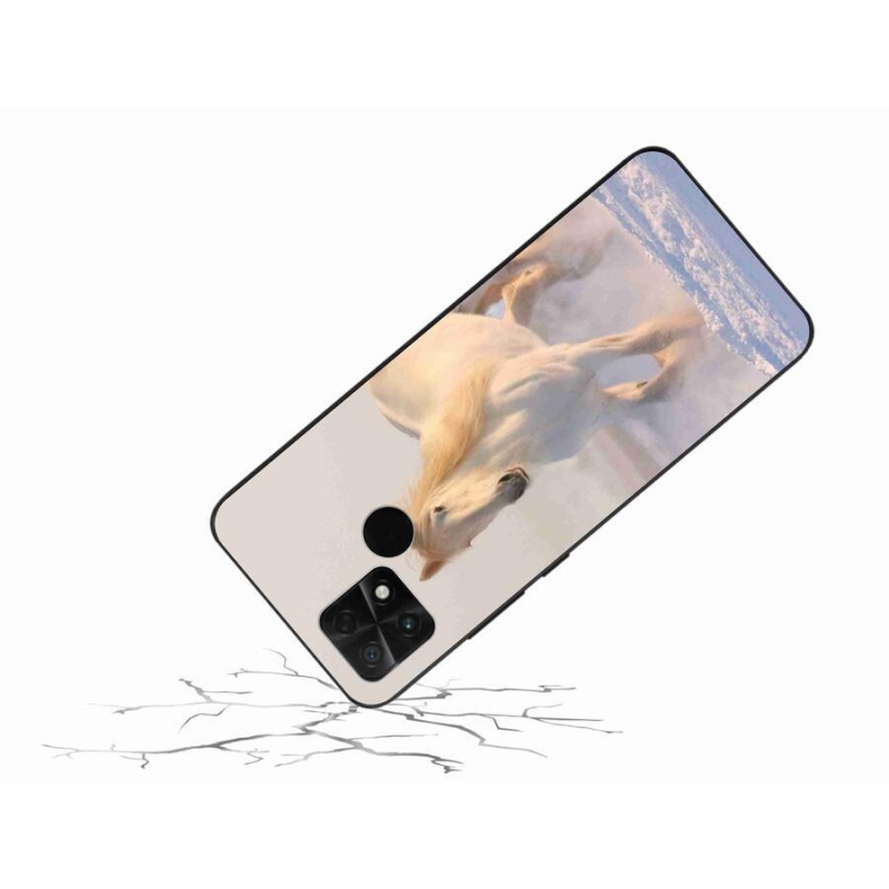 Gél tok mmCase a Xiaomi Poco C40 készülékhez - ló a hóban