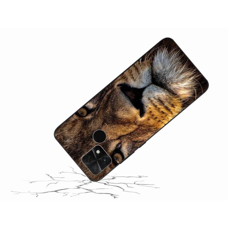 Gél tok mmCase a Xiaomi Poco C40 készülékhez - oroszlán