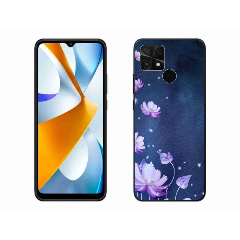 Gél tok mmCase a Xiaomi Poco C40 készülékhez - hulló virágok