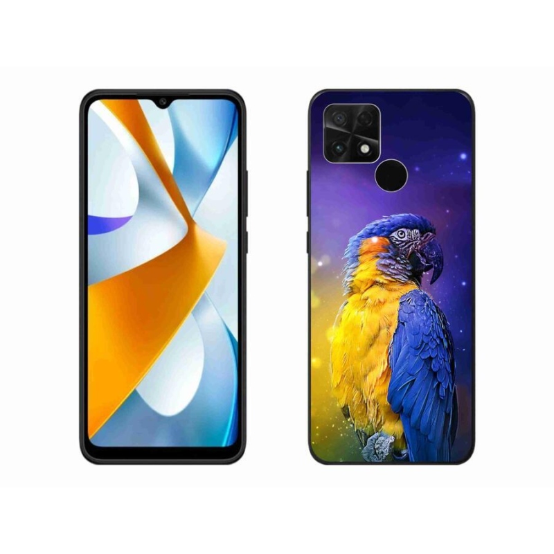 Gél tok mmCase a Xiaomi Poco C40 készülékhez - papagáj ara 1