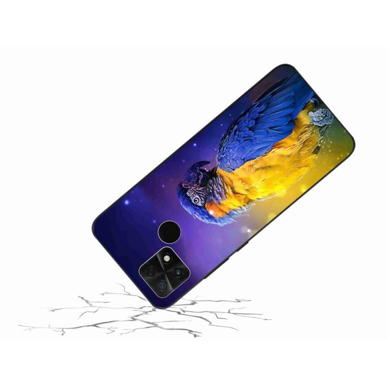 Gél tok mmCase a Xiaomi Poco C40 készülékhez - papagáj ara 1