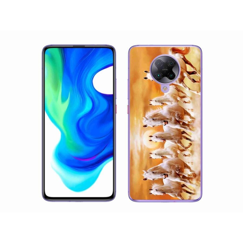 Gél tok mmCase a Xiaomi Poco F2 Pro számára - lovak 2