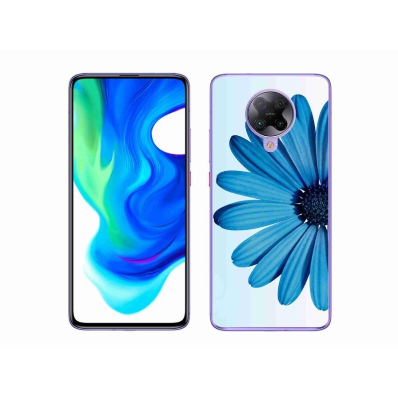 Gél tok mmCase a Xiaomi Poco F2 Pro készülékhez - kék margaréta