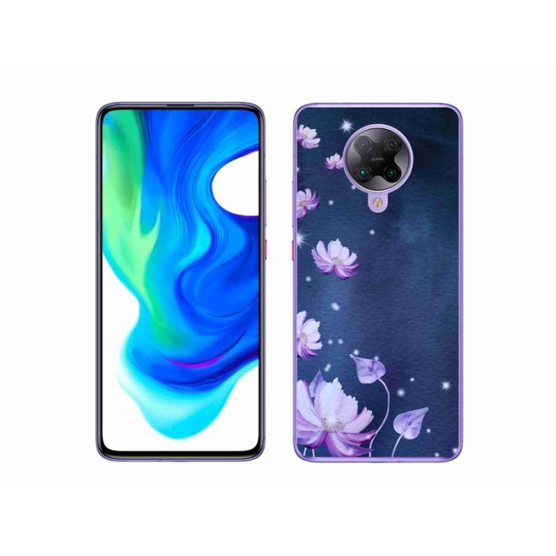 Gél tok mmCase a Xiaomi Poco F2 Pro számára - hulló virágok