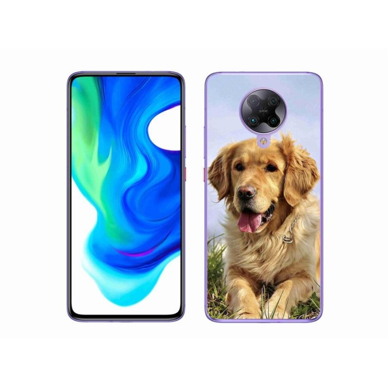 Gél tok mmCase a Xiaomi Poco F2 Pro számára - arany retriever