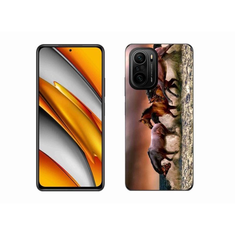 Gél tok mmCase a Xiaomi Poco F3 készülékhez - lovak 1