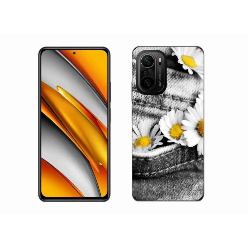 Gél tok mmCase a Xiaomi Poco F3-hoz - margaréták