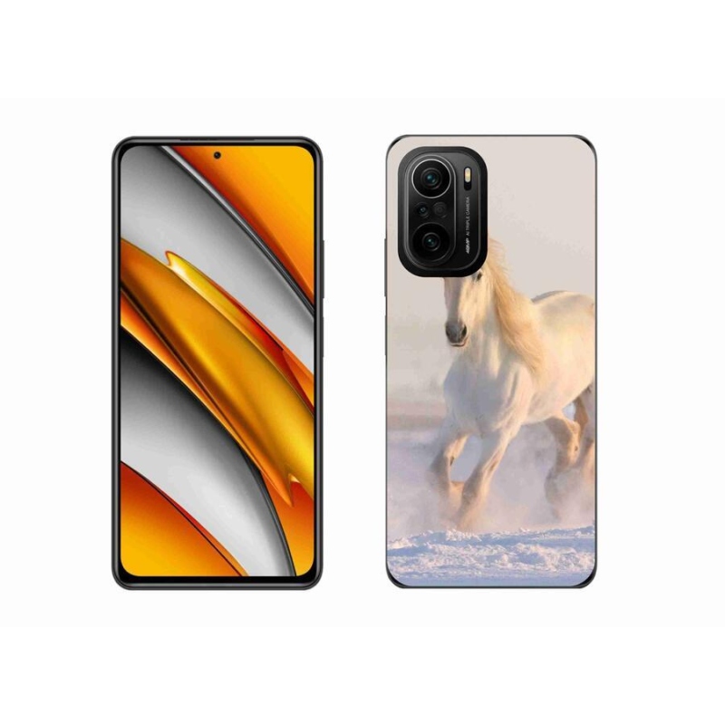 Gél tok mmCase a Xiaomi Poco F3-hoz - ló a hóban