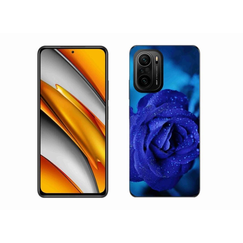 Gél tok mmCase a Xiaomi Poco F3-hoz - kék rózsa