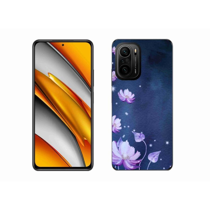 Gél tok mmCase a Xiaomi Poco F3-hoz - hulló virágok