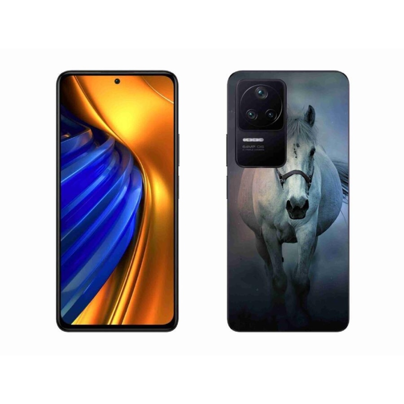 Gél tok mmCase a Xiaomi Poco F4 számára - futó fehér ló