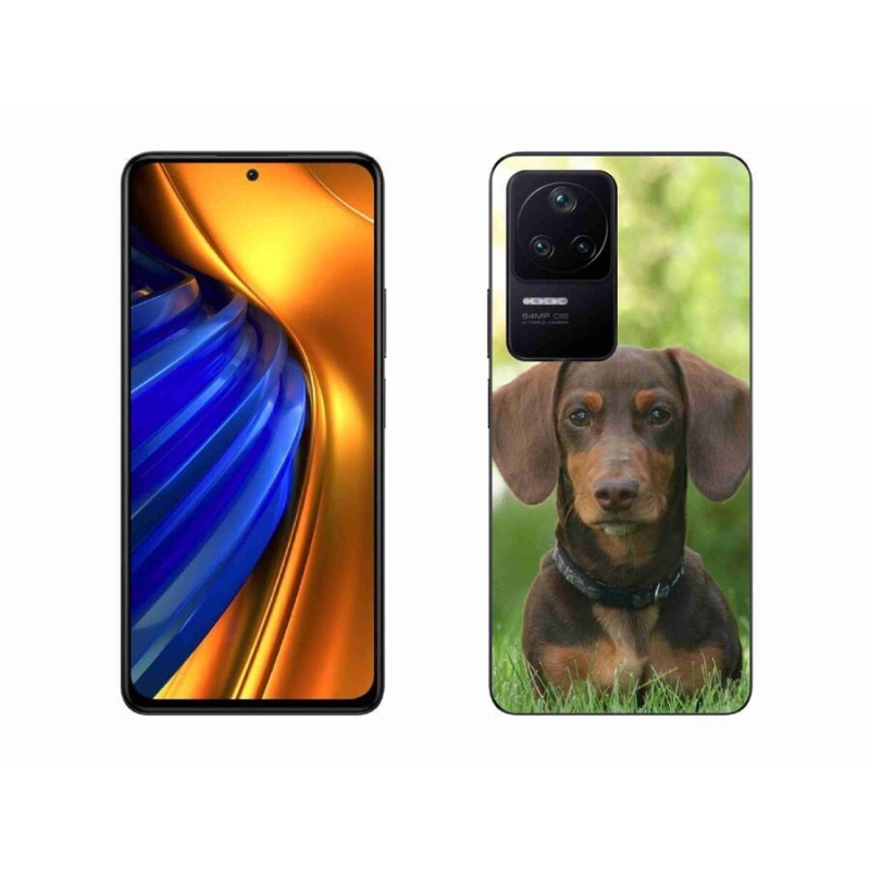 Gél tok mmCase a Xiaomi Poco F4-hez - barna tacskó