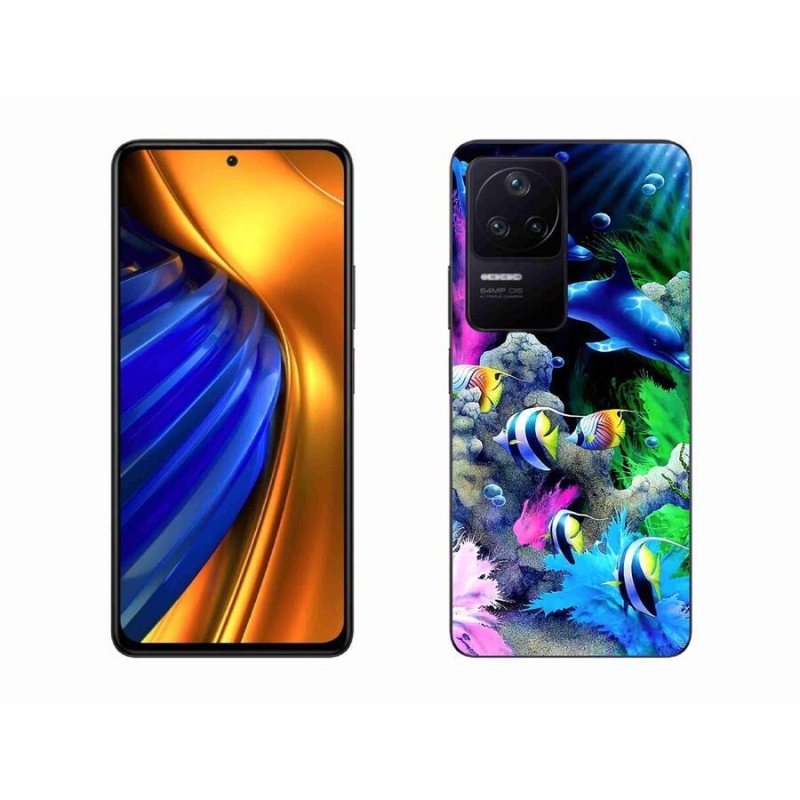 Gél tok mmCase a Xiaomi Poco F4-hez - tengeri világ