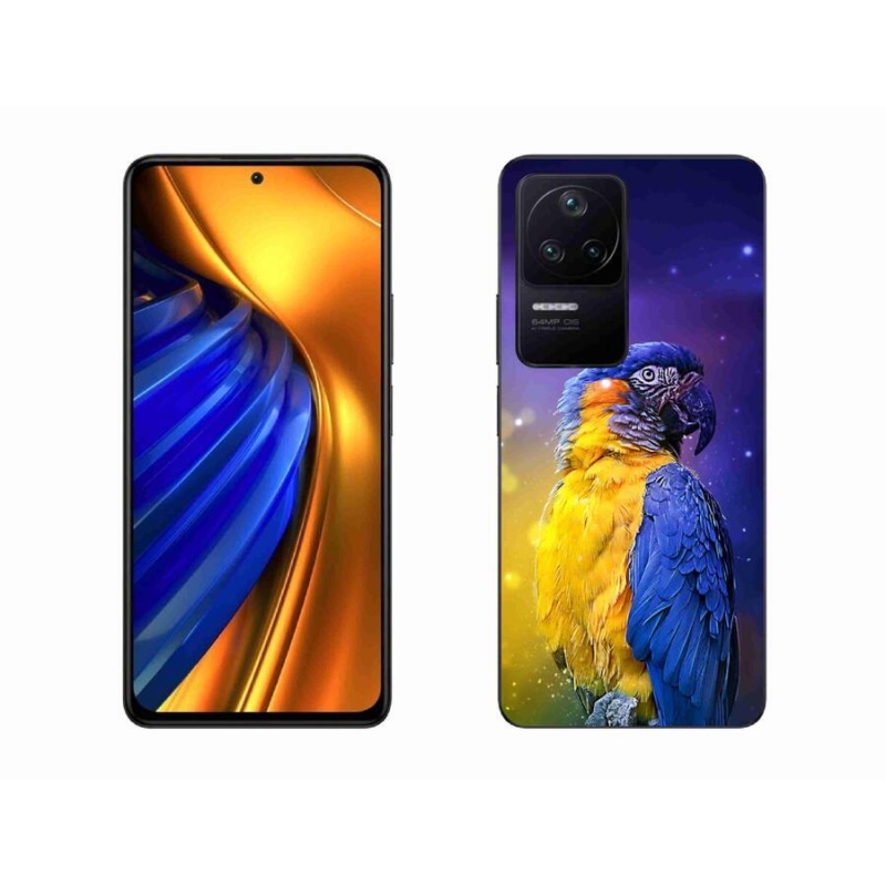 Gél tok mmCase a Xiaomi Poco F4 készülékhez - papagáj ara 1