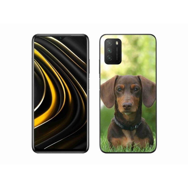 Gél tok mmCase a Xiaomi Poco M3 készülékhez - barna tacskó