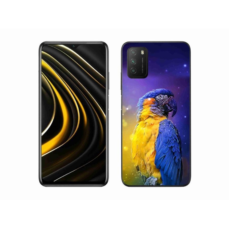 Gél tok mmCase a Xiaomi Poco M3 készülékhez - papagáj ara 1