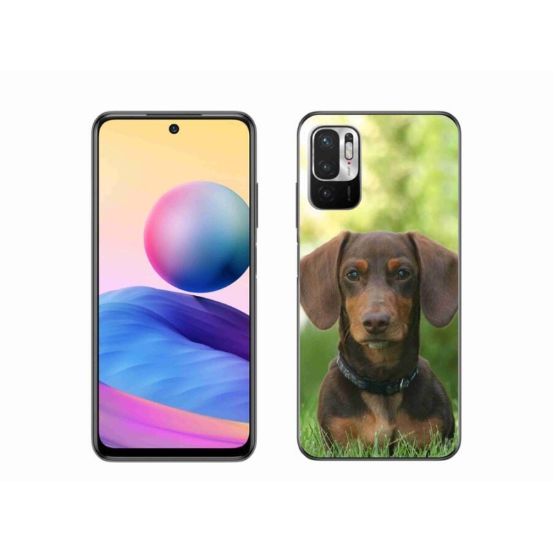 Gél tok mmCase a Xiaomi Poco M3 Pro/5G készülékhez - barna tacskó