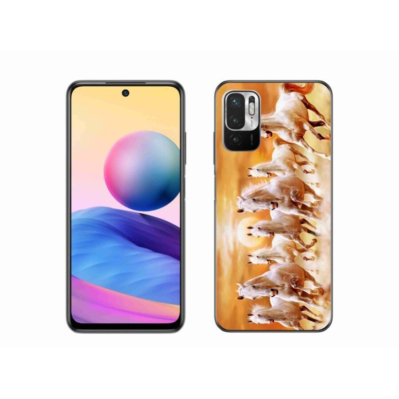 Gél tok mmCase a Xiaomi Poco M3 Pro/5G számára - lovak 2