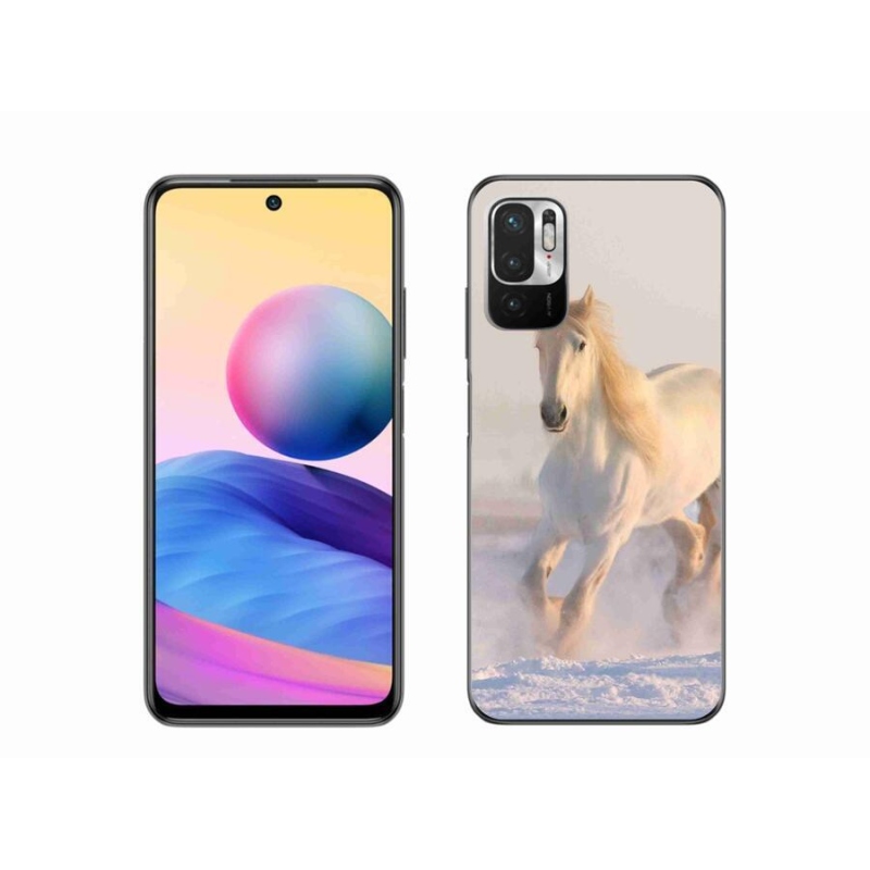 Gél tok mmCase a Xiaomi Poco M3 Pro/5G számára - ló a hóban