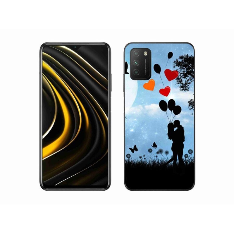 Gél tok mmCase a Xiaomi Poco M3-hoz - szerelmes pár