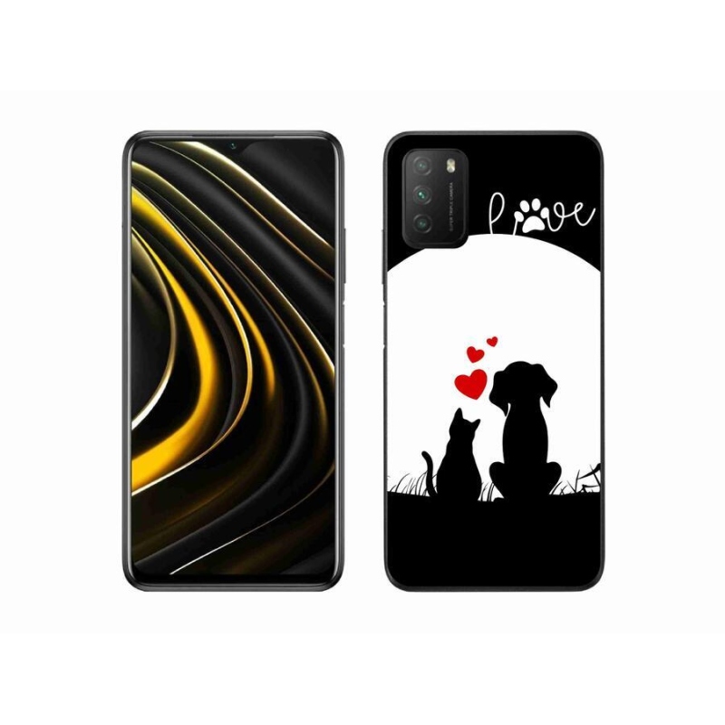 Gél tok mmCase a Xiaomi Poco M3-hoz - állati szeretet