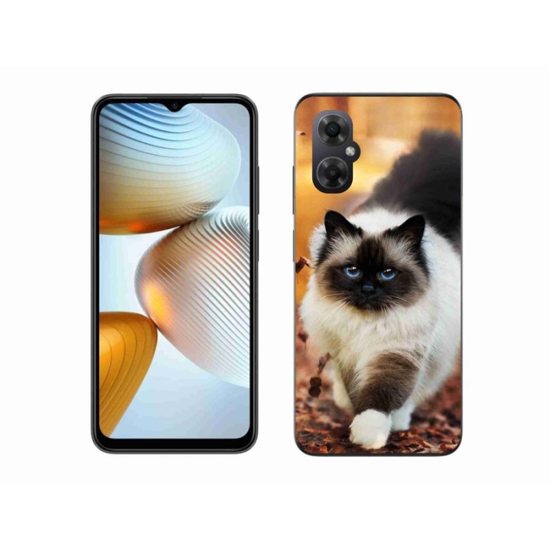 Gél tok mmCase a Xiaomi Poco M4 5G-hez - macska