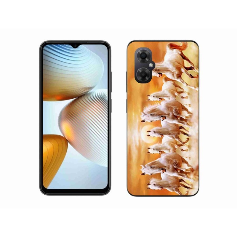 Gél tok mmCase a Xiaomi Poco M4 5G számára - lovak 2