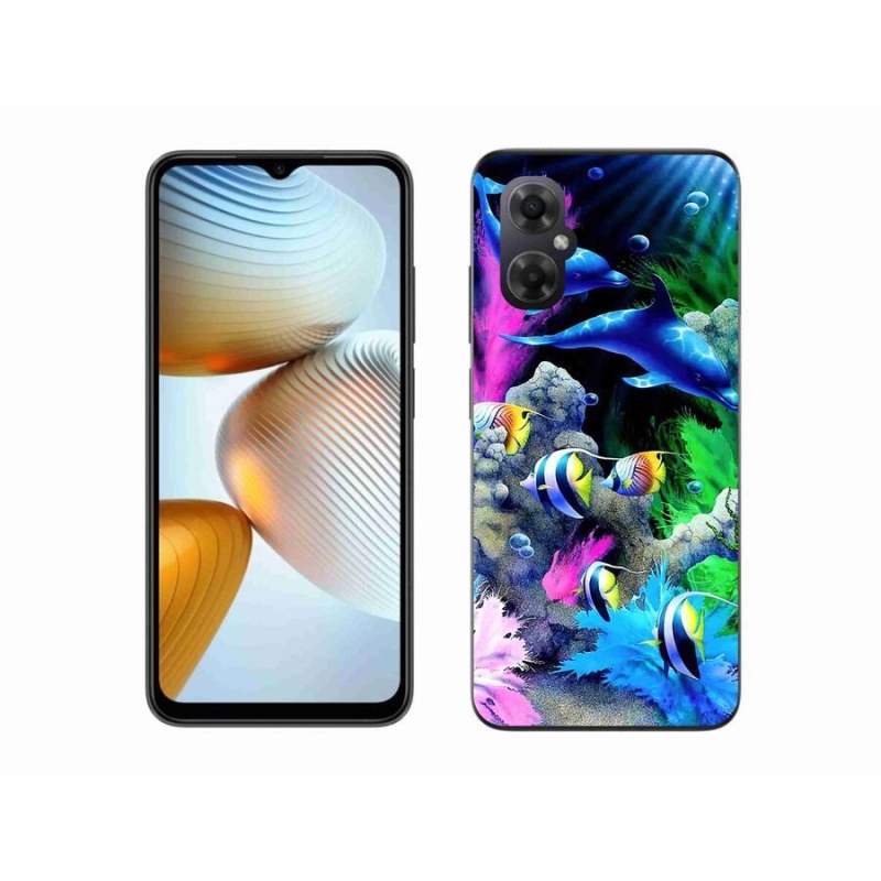 Gél tok mmCase a Xiaomi Poco M4 5G számára - tengeri világ