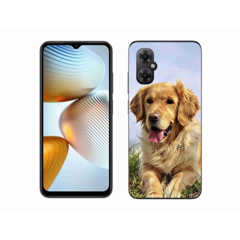 Gél tok mmCase a Xiaomi Poco M4 5G számára - arany retriever