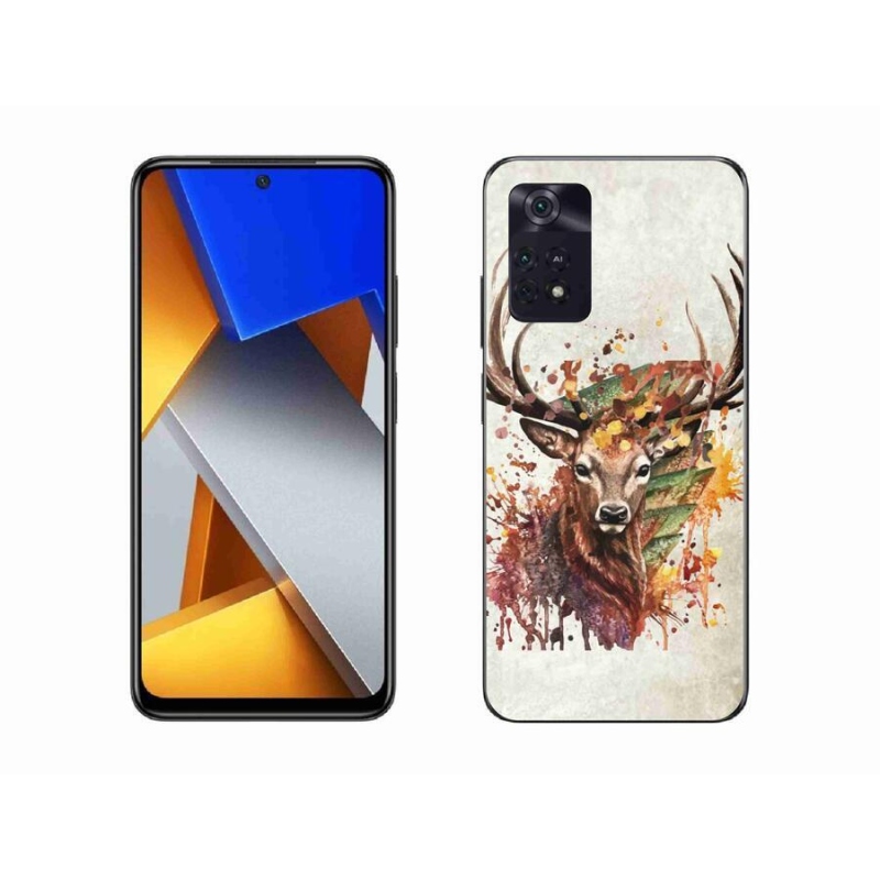 Gél tok mmCase a Xiaomi Poco M4 Pro 4G-hez - szarvas 1