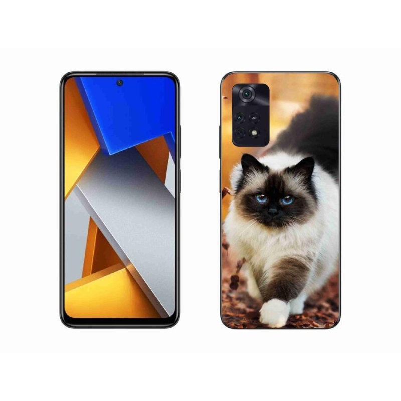 Gél tok mmCase a Xiaomi Poco M4 Pro 4G-hez - macska