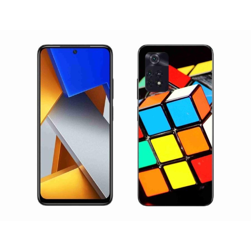 Gél tok mmCase a Xiaomi Poco M4 Pro 4G-hez - Rubik-kocka