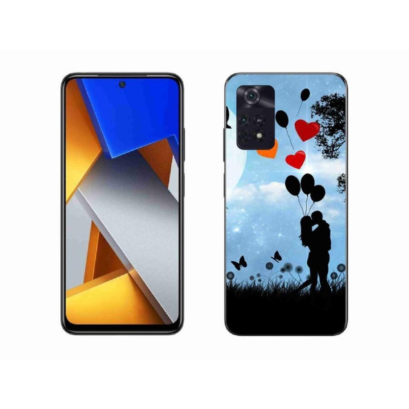 Gél tok mmCase a Xiaomi Poco M4 Pro 4G számára - szerelmes pár