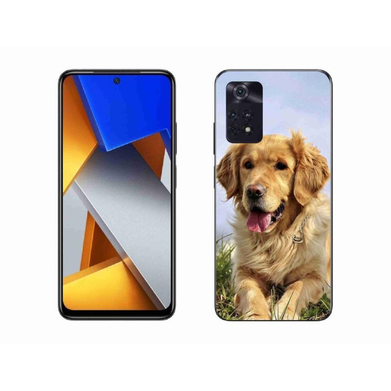 Gél tok mmCase a Xiaomi Poco M4 Pro 4G számára - arany retriever