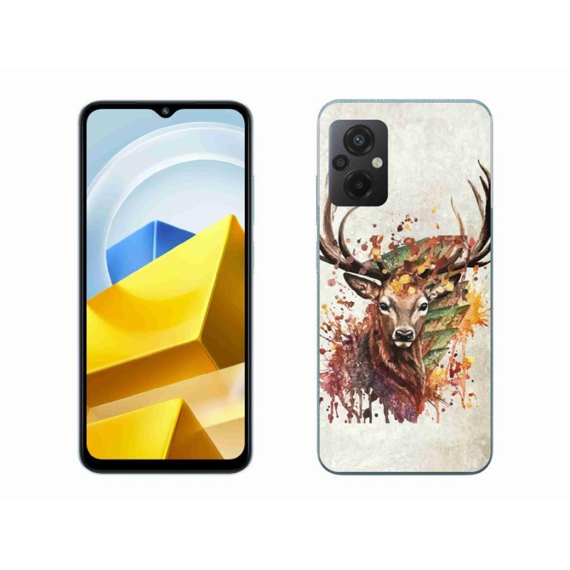 Gél tok mmCase a Xiaomi Poco M5 4G-hez - szarvas 1